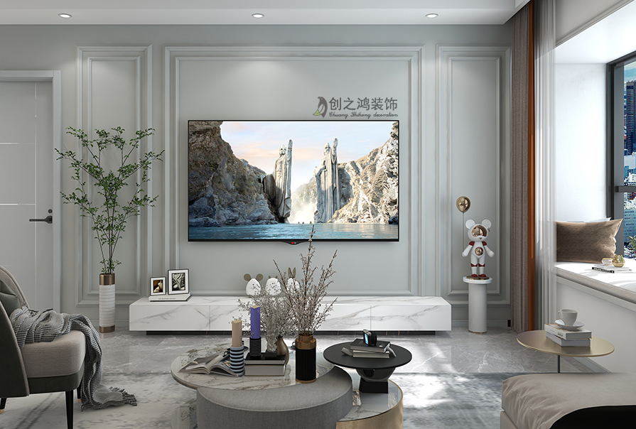 中駿宸景灣112㎡現(xiàn)代簡(jiǎn)約風(fēng)格裝修效果圖！